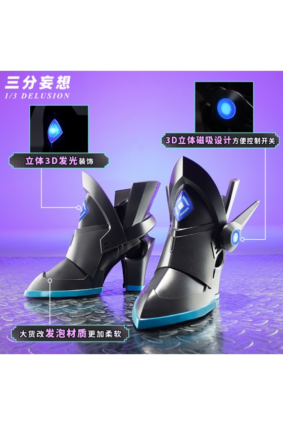 1/3 Delusion Honkai Star Rail Silver Wolf LV.999 Cosplay Shoes